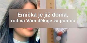 Emička je již doma, rodina Vám děkuje za pomoc