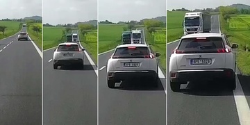 Bezohledný řidič kamionu ohrozil několik lidí včetně dvouletého dítěte