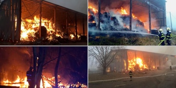 Hasiči bojují s rozsáhlým požárem