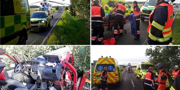 Vážná dopravní nehoda, ve voze bylo i miminko