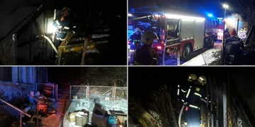 Požár skleníků - zásah byl velmi komplikovaný