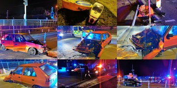 Opilý řidič smetl vozem co mohl a nakonec porazil desetimetrový sloup