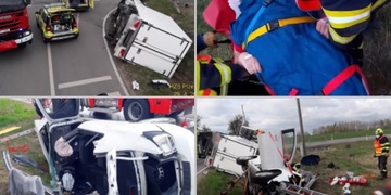 Hasiči museli řidiče vystříhat - video celého zásahu