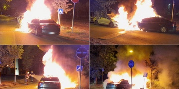 V Plzni shořela dvě auta