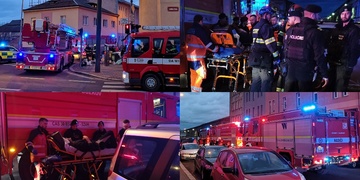 Požár v bytovém domě založil opilec, sám pak skončil v nemocnici