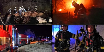 Požár ve firmě na dřevovýrobu se šířil i do lesa