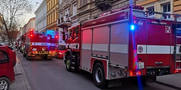 Požár v Plzni v ulici Kardinála Berana