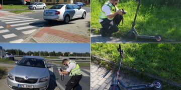 Dívka na elektrokoloběžce nabourala jedoucí auto