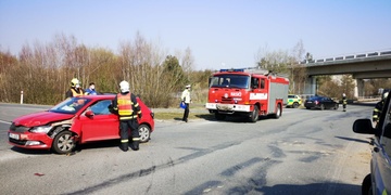 Střet dvou vozů u Ejpovic