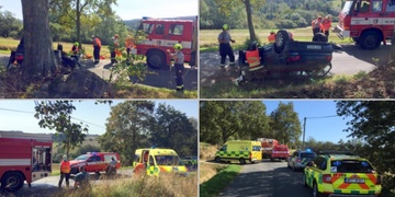 Těžce opilá žena válela s autem sudy