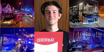 Děkujeme Matyáši! Nebýt Tebe, mohli tam být mrtví lidé.