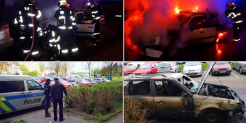 Žhář na Lochotíně zapálil auto