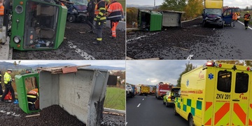 Střet dodávky s multikárou