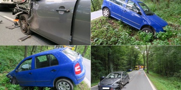 Řidička kýchla a smetla protijedoucí vozidlo