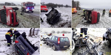 Ráno plné dopravních nehod
