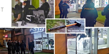 V noci v Plzni doslova vyrabovali Alzu