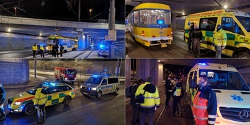 Opilec vešel přímo před tramvaj