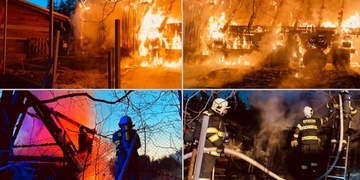 Hořela stodola i ovčín