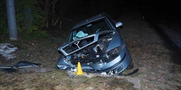 S více než dvěma promile havaroval do propusti