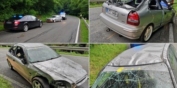 Auto rolovalo svahem