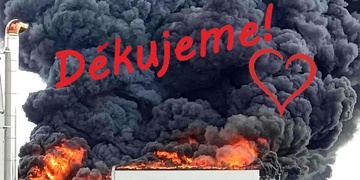 Poděkování hasičů