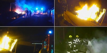 Zloděj nešika zapálil auto i kamaráda