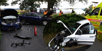 Nehoda tří osobních vozů si vyžádala dva zraněné