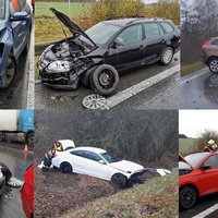 Záchranné složky zasahují současně u pěti nehod!