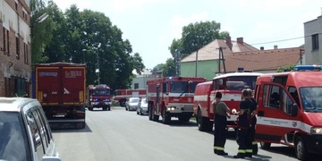 Požár na nádraží v Blížejově