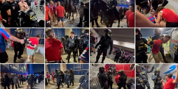 "Policejní brutalita, zranění fanoušci i údajně zbité děti na fotbale" aneb Jak to bylo doopravdy?