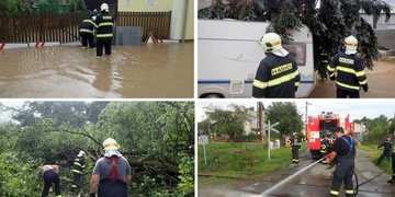 Povodeň a popadané stromy - hasiči si sáhli až na dno!