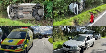 Při střetu vozů byli zraněni dva lidé