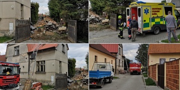 Muž propadl střechou a utrpěl vážná zranění