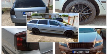 Hledá se šedomodrá Octavia ukradená ve Zbůchu