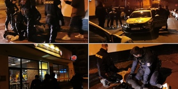 Rozběsněný muž útočil na lidi před pivnicí