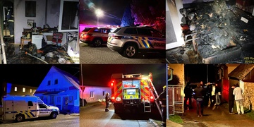Muž chtěl spáchat sebevraždu upálením, polil se hořlavinou a zapálil sebe i dům