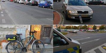 Střet auta s cyklistou