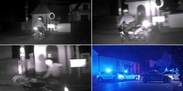 Zfetovaný motorkář se při policejní honičce pořádně vyflákal