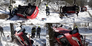 Řidička své vozidlo nezvládla