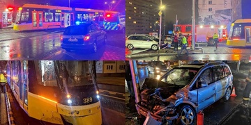 Řidič jel na červenou a přímo před tramvaj