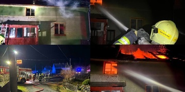 Muž vběhl do hořící budovy a zachránil dva lidi