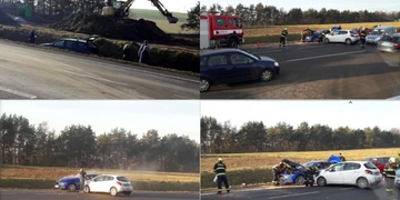 Střet čtyř vozů na Varské