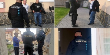 Když viděl policisty, nůž zahodil a začal utíkat oknem