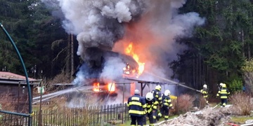 Požár chaty - aktualizováno