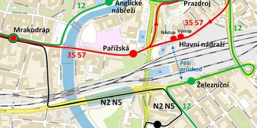 Rekonstrukce uzavře na více než rok a půl Mikulášskou ulici u hlavního vlakového nádraží