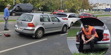 Viník nehody se zamkl v autě, nejprve nekomunikoval, pak prosil, ať to poškození nehlásí, a nakonec se začal hroutit
