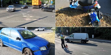 Viděli jste střet skútru s autem na křižovatce Malostranské a Jasanové?