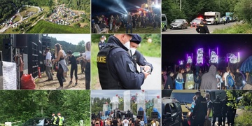 Policie dohlížela na teknopárty u Klenové
