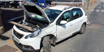 Dopravní nehoda na náměstí T. G. Masaryka