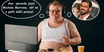 "Ano, opravdu jsem Michele Morrone a můžeš mi teď poslat nějaké peníze?"